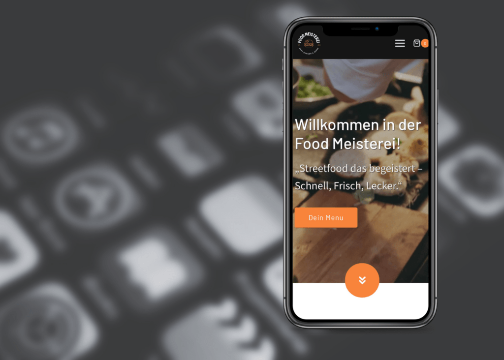 Food Meisterei App iPhone screen